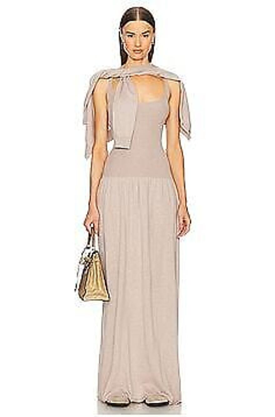 Helsa Maddison Maxi Knit Dress - XXS - Taupe